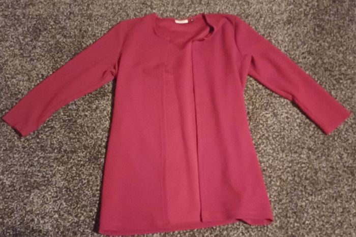 Only Long Cardigan Wine (size:M)