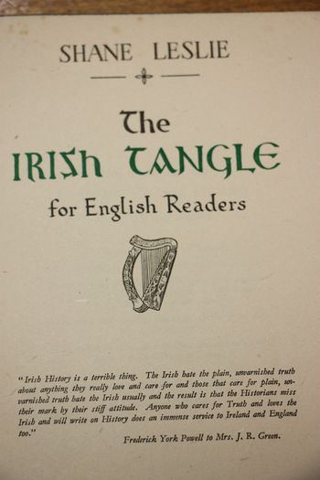The Irish Tangle for English Readers.