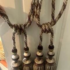 Pair of high quality tassel curtain tie backs