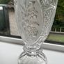 Vintage Kristal Zajecar Crystal Frosted Elegant Vase Image 5