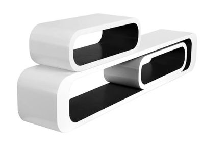 BRAND NEW Decorative Floating Shelves Set of 3 Large, Medium and Small Screws and Anchors for Bedroom, Living Room and more