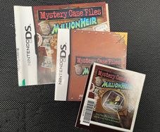 Mystery Case Files Millionheir - Nintendo DS - case inlay, manual and insert (no game / case)