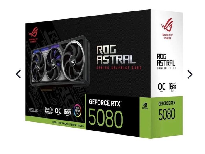 Asus Geforce RTX 5080 ROG Astral Black