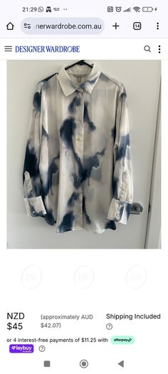 Trousers and shirt co ord