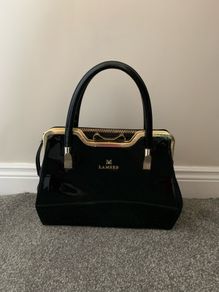 Lamsed Black Patent Handbag