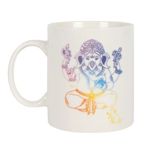 The Watercolour Rainbow Ganesh Elephant Headed God Mug
