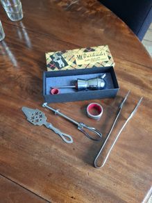 selection vintage mid century bar ware