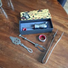 selection vintage mid century bar ware