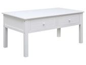Coffee Table White 100x50x45 cm Wood