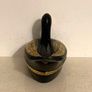 Vintage Black Gold Lacquered Duck Trinket Box Image 4