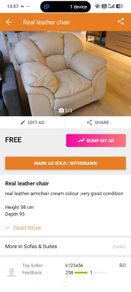 leather armchair