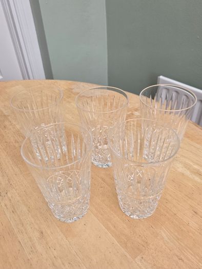 Large Vintage Waterford Crystal Highball Glasses Tramore Pattern