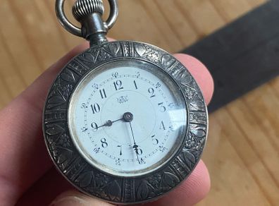 Waterbury Watch Company Coin Silver Pocket Watch