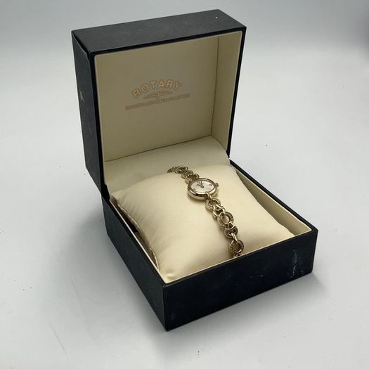 Rotary Ladies Gold-Tone Bracelet Quartz Watch