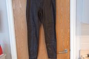 Zara Brown Faux Leather  Trousers.  S.12 (30")   B.N.W.T  (No Paper  Tag)