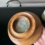 Turned Elm Wood Candle Holder Image 3