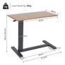 Large Rolling Overbed Laptop Desk Height Adjustable Table Stand for Hospital US Bedside Tray Image 6