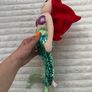 TY Sparkle Disney Ariel the Little Mermaid aprox. 40 cm.  Plush Princess Beanie Sequins Used Damaged Please see photos Image 6