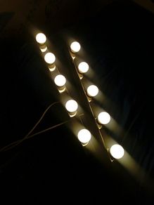 2 vanity wall lamp Led Lights with plugs.