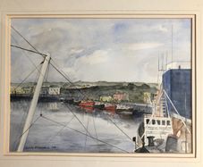 Louis O Connell Painting of Howth Harbour
