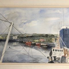 Louis O Connell Painting of Howth Harbour