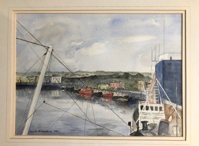 Louis O Connell Painting of Howth Harbour