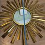 Gold wall mirror Image 4