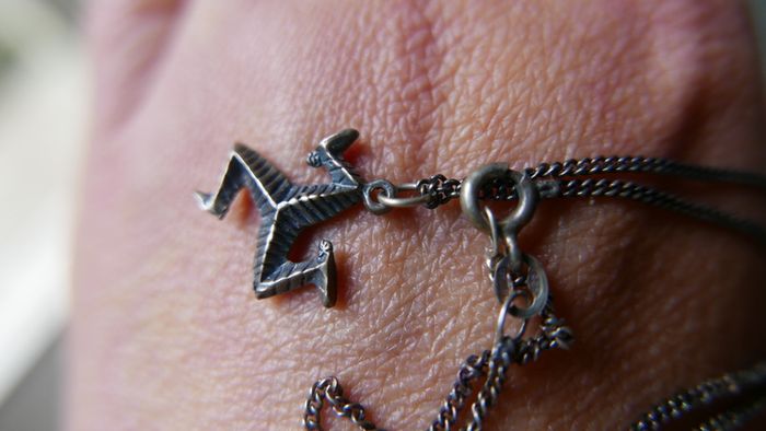Vintage Sterling Silver 925 Pendant Necklace 3,9g length - 16"