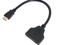 main image for ad HDMI Splitter 1 to 2 Cable Male to Female M/F 1 in 2 out Adapter HDMI Converter