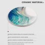 Homeware Marble Coasters Set of 4 - Stunning Ceramic Coaster in Gloss/Matte Finish | Elegant Stone Coasters with Anti-Slip Cork Bottom for Mugs and Glasses (MULTIPLE STYLES, SEE PHOTOS) Image 10