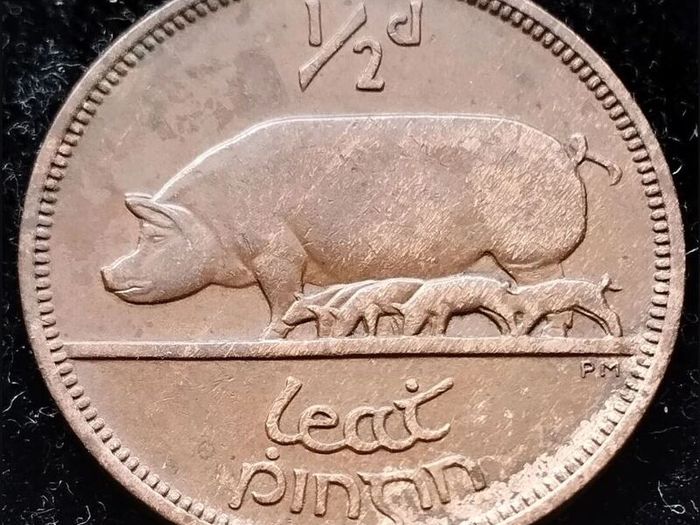 [#88] - Ireland 1949 | Irish 1/2d | Irish Half Penny | KM.10