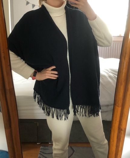 Navy shawl