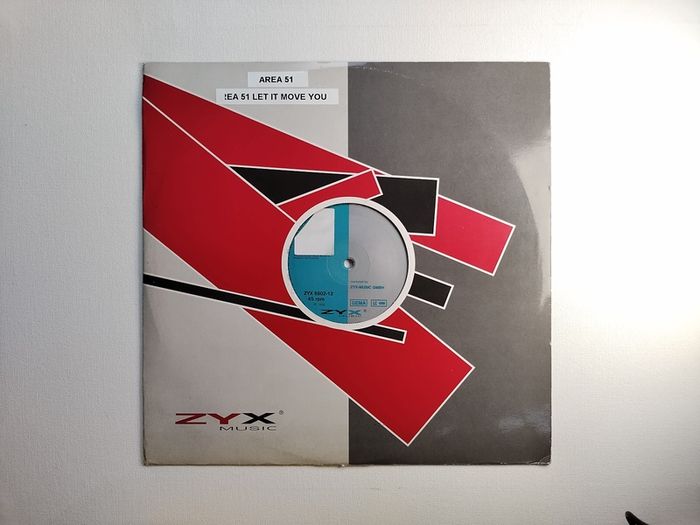 Area 51 - Let It Move You - Zyx Music - Quality German Pressing! Legendary Vocal Piano Trance BEAST!