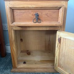 Solid Pine Bedside Cabinet FREE