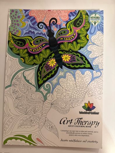 colouring book & pencils