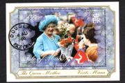 2000 Isle of Man Elizabeth The Queen Mothers Century Commemorative Stamp Miniature Sheet Fine Used with Douglas Cancel