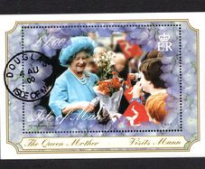 2000 Isle of Man Elizabeth The Queen Mothers Century Commemorative Stamp Miniature Sheet Fine Used with Douglas Cancel