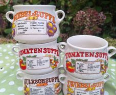 Vintage Collectable German  Soup Bowls