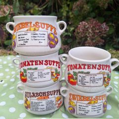 Vintage Collectable German  Soup Bowls