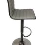 ALPHASON Colby Barstool -  adjustable High back faux leather, 360 Swivel - Grey Image 3