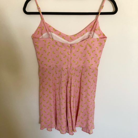Zara banana print romper