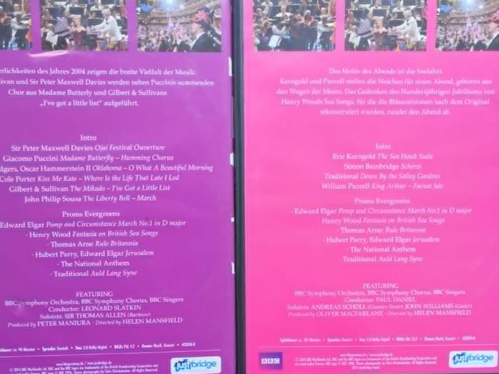 BBC Last Night of the Proms 2000 - 2012 DVDs (13 x DVDs)