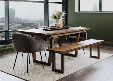 180cm-240cm Cashew Extendable Dining Table