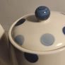 Fairmont and Main Blue Spot Earthenware Small 600ml Teapot with Lid, Blue/ Cream Image 7