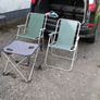 Deck chairs and folding table . Image 3