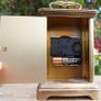 Vintage Staiger Brass Mantel Catriage battery operated Table Clock Image 9