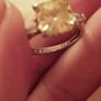 925 sterling silver ring with a yellow citrine. Image 4