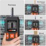 Metal Detector Backlit Black AC Wood Stud Finder Cable Wires Depth Tracker Underground Sturs Wall Scanner LCD HD Display Image 2