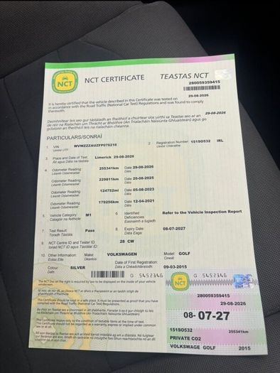 Vw golf 1.6 tdi hight spec