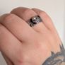 Mens Silver Skull Ring Image 4